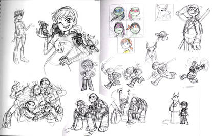 TMNT 2012 sketches
