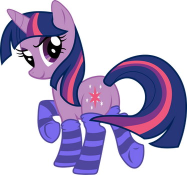 Twilight Sparkle with blue socks