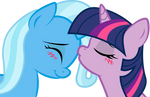 Trixie and Twilight: sweet kiss