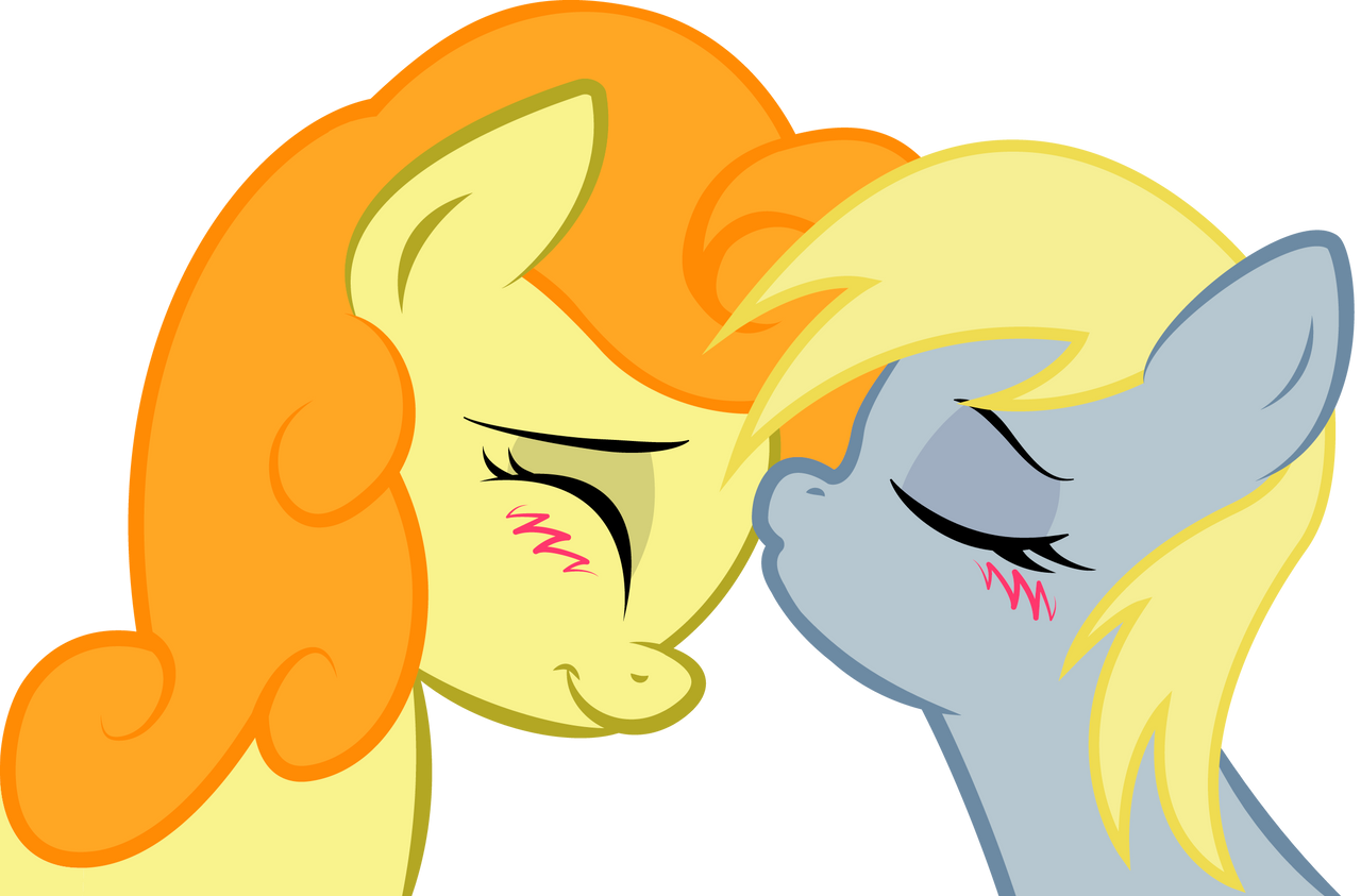 Derpy Love Carrot Top and Derpy: sweet kiss by KennyKlent on DeviantArt