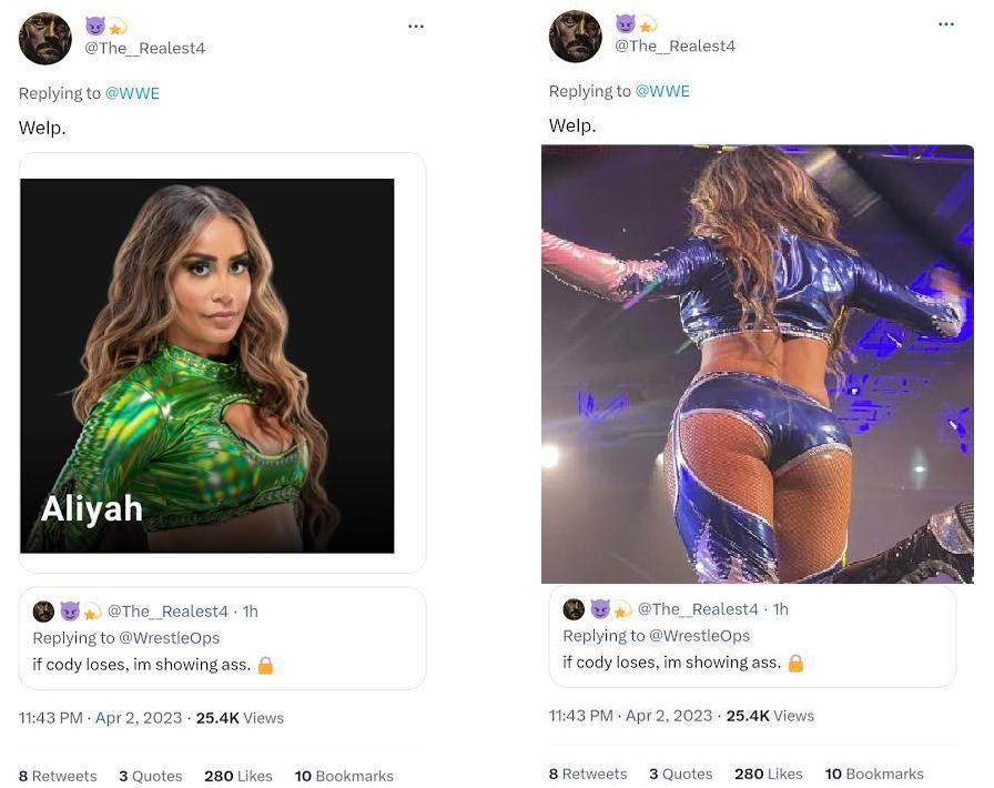 Original vs. What he should've posted