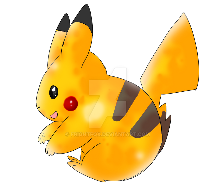 Pikachu Color Cheeks Pikachu Color by FrightFox on DeviantArt