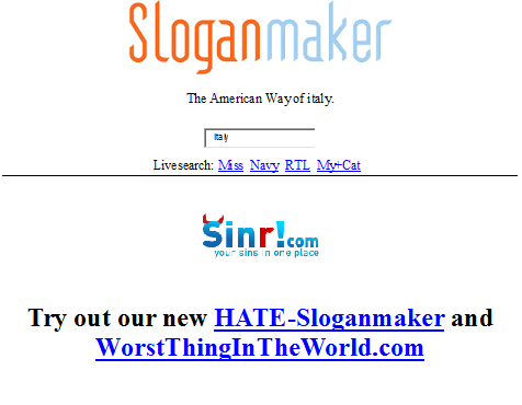 Slogan Maker:Italy