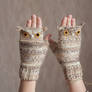 Owl mittens