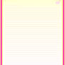 Girly Note Paper