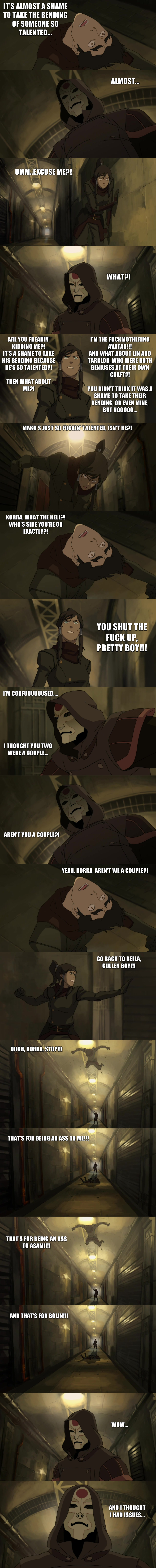 Legend of Korra - Korra snaps...