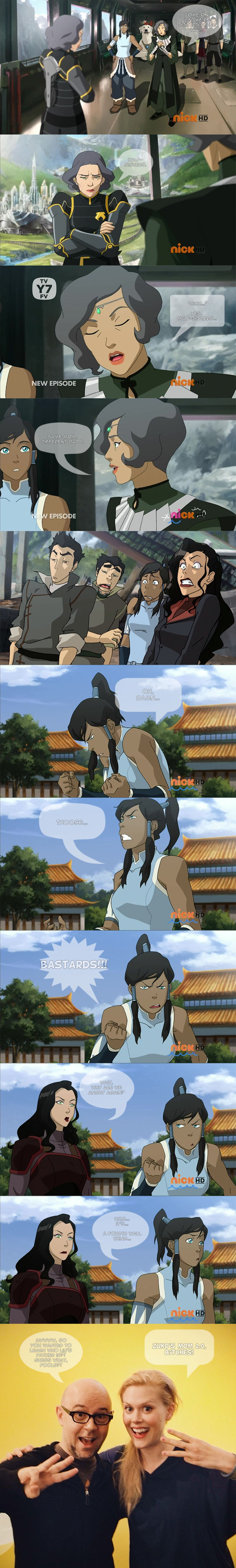 Legend of Korra - Half-sisters