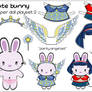 cute bunny paper doll 2