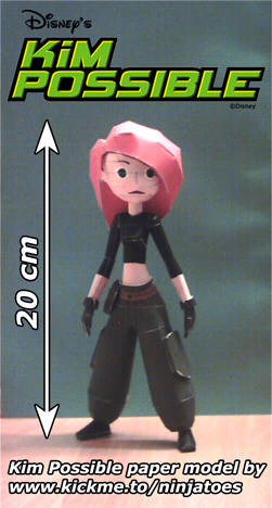Kim Possible papercraft by ninjatoespapercraft on DeviantArt