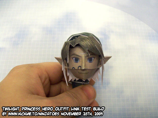 Link Papercraft Head Testbuild By Ninjatoespapercraft On DeviantArt