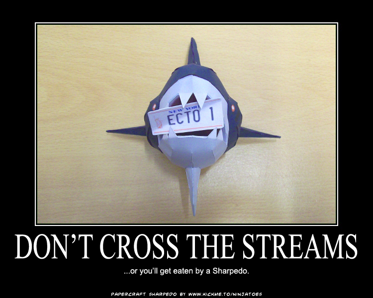 Paper Sharpedo streams crossed