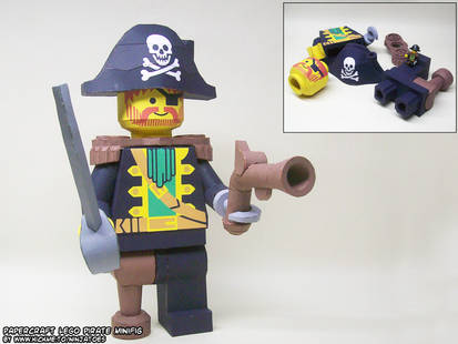 papercraft LEGO pirate