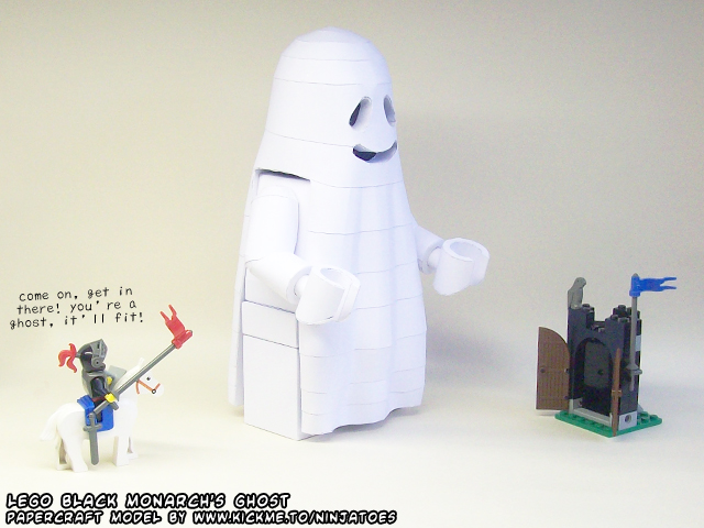 Black Monarch papercraft ghost