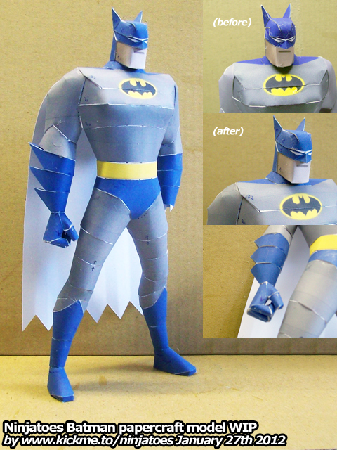 Batman Rice Paper papercraft Batman testbuild 2 by ninjatoespapercraft on DeviantArt
