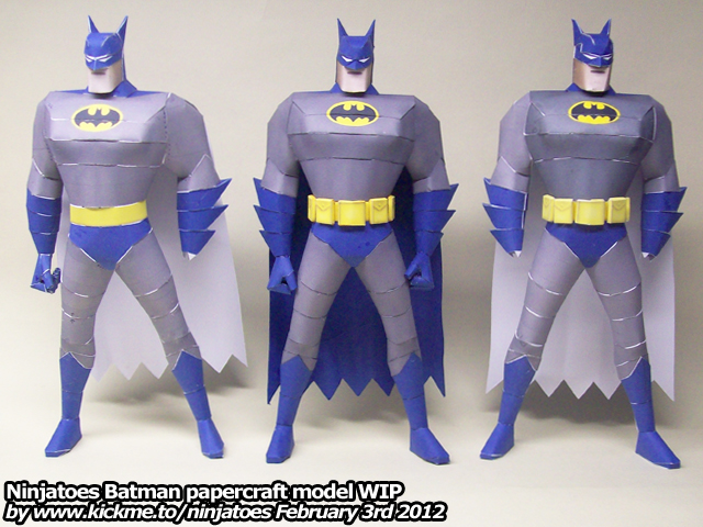 Three papercraft Batmen??