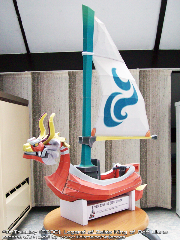 Papercraft Zelda King of Red Lions boat