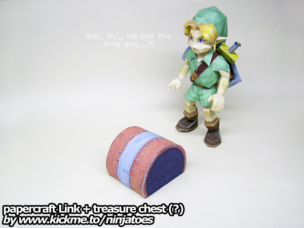 Papercraft Zelda Link vs Advance Wars Pipeseam