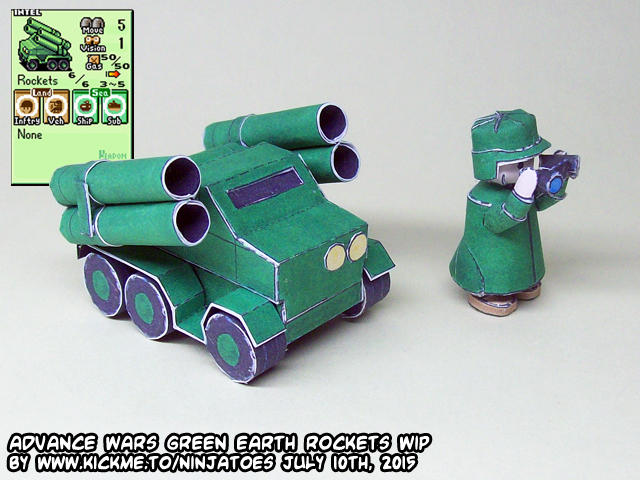 Advanced Wars Rockets papercraft Advance Wars GE Rockets final build by ninjatoespapercraft ...