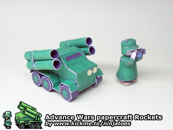 Huge papercraft Advance Wars soldier?! by ninjatoespapercraft on DeviantArt