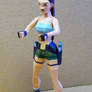 Papercraft Lara Croft truck driver