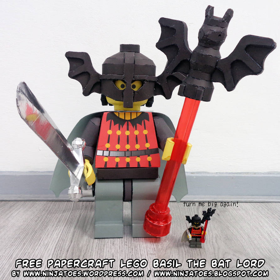 LEGO Fright Knight Basil the Bat Lord papercraft by ninjatoespapercraft ...