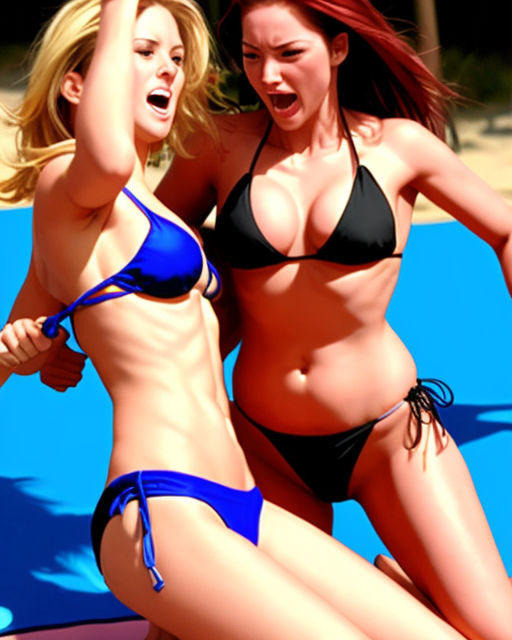 Sexy Women Bikini Wrestling 4 020823 by astorman59 on DeviantArt