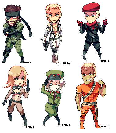 Metal Gear Solid 3  Character Reference by VGCartography on DeviantArt