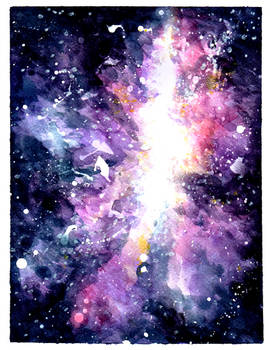 Burst Galaxy: Watercolor Texture