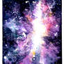 Burst Galaxy: Watercolor Texture