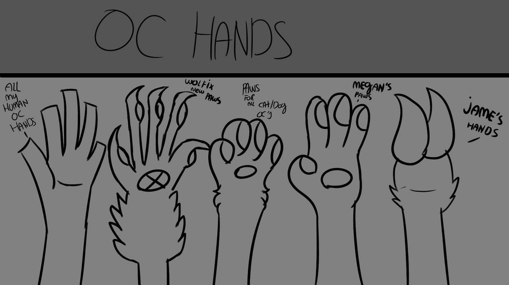 Oc Hand Reference Oc Hands -info down below- by crystalstorm123 on DeviantArt