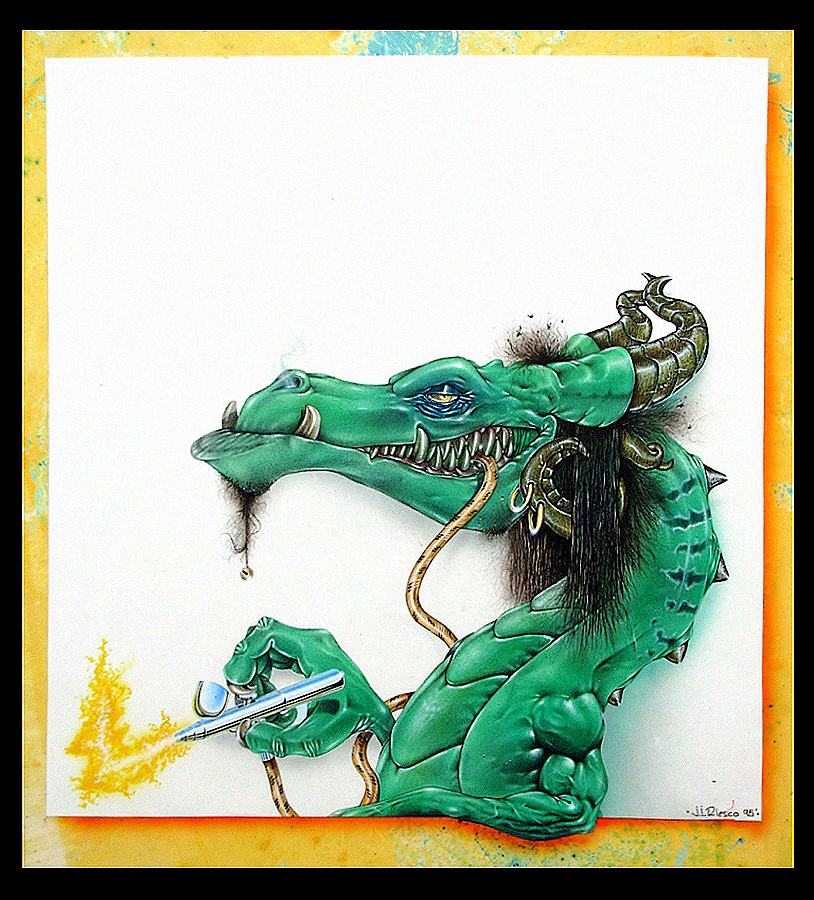 Airbrush dragon