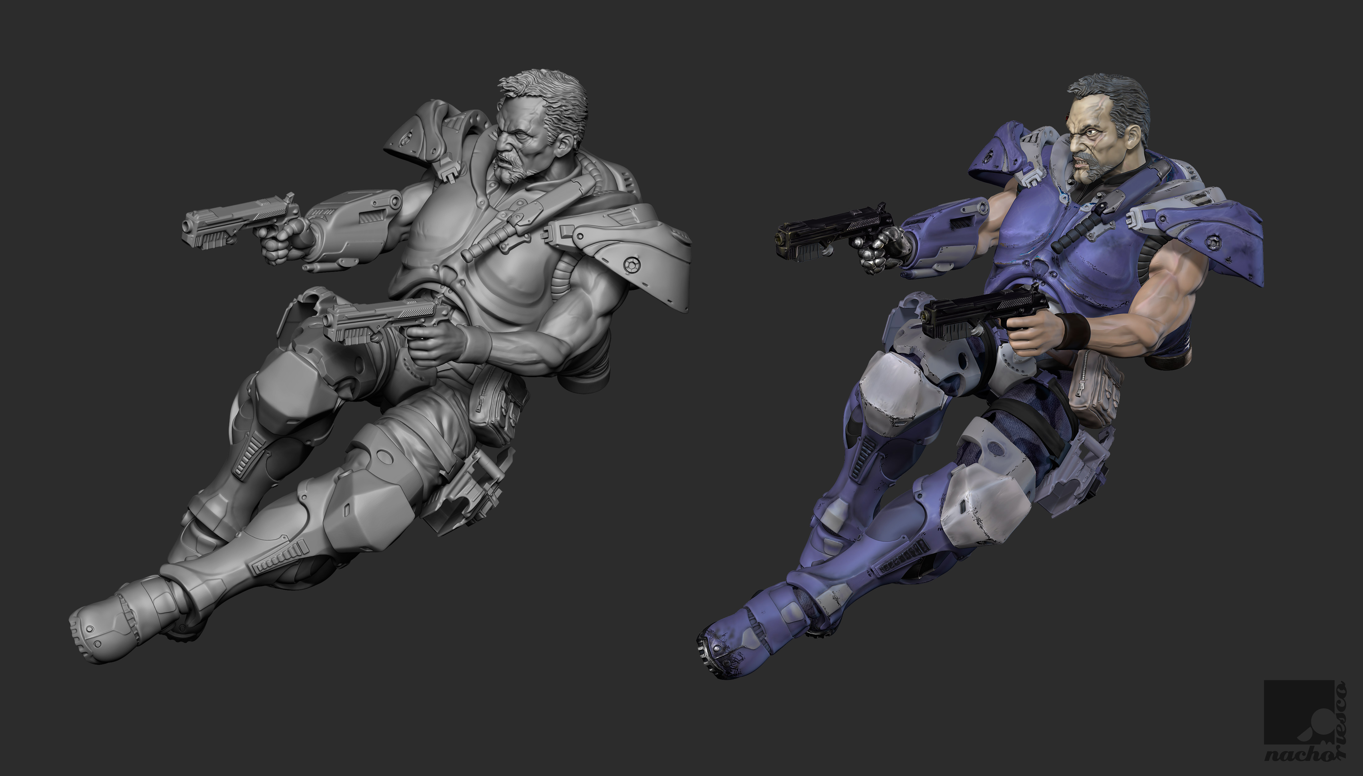 Space Scout 70mm Miniature by nachoriesco
