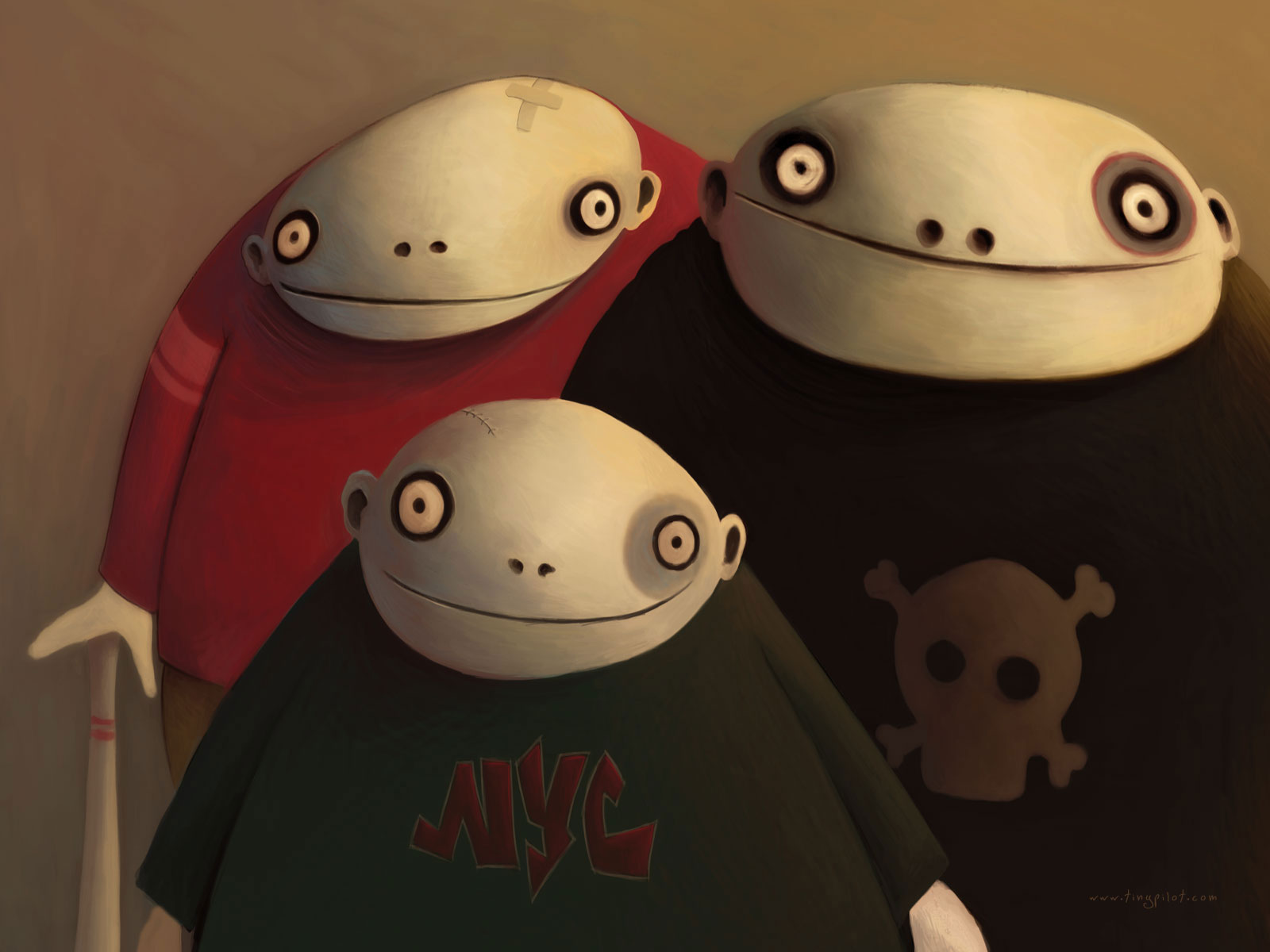 The Gang - Wallpaper by TinyPilot on DeviantArt The Gang - Wallpaper by TinyPilot on DeviantArt