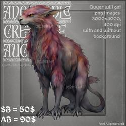 Adoptable Auction Creature (OPEN) Lavender Lynx