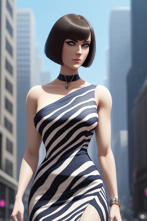 Anna Williams - zebra dress by ToshinWilliams on DeviantArt