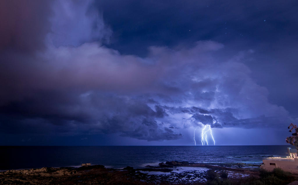 Lightnings Over Famagusta Bay