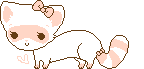 Kawaii pixel art- ferret