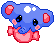 Elephant candy pixel by Messybun