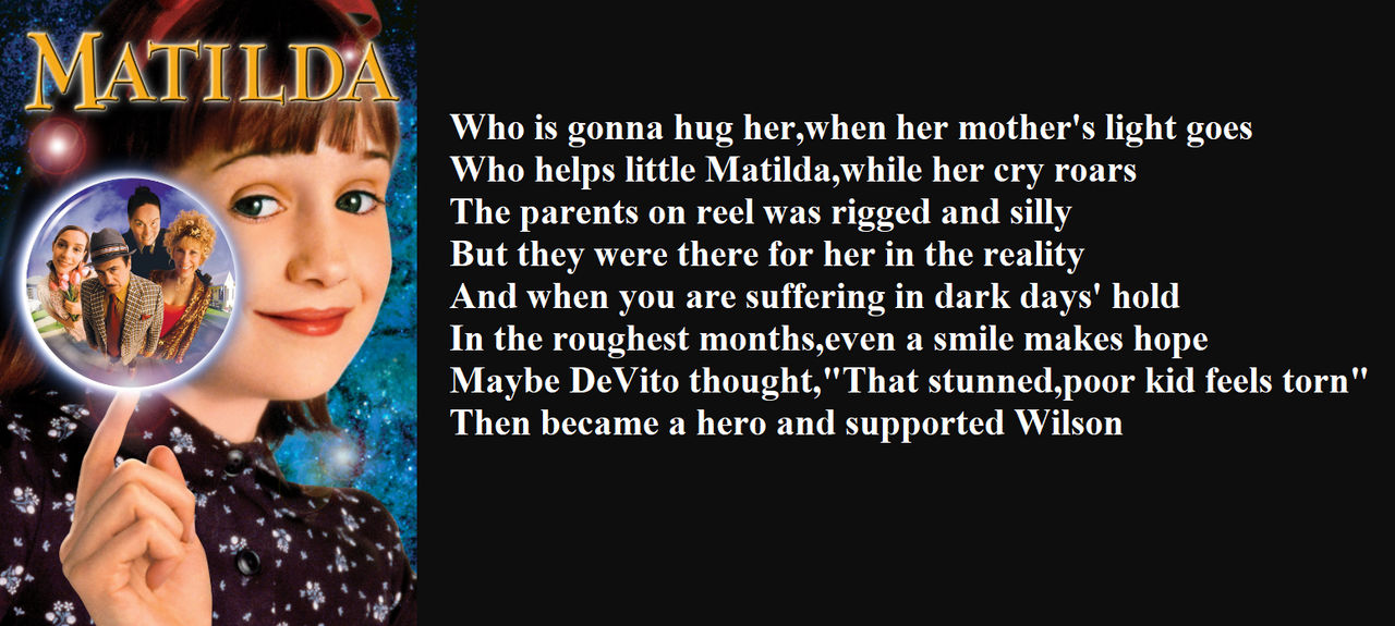 Matilda lyrics by SantyManty on DeviantArt