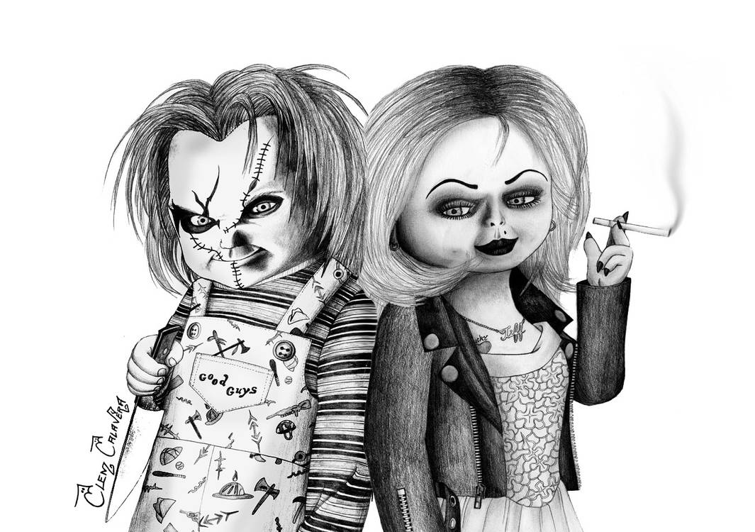 Chucky and Tiffany by ClemCalavera on DeviantArt