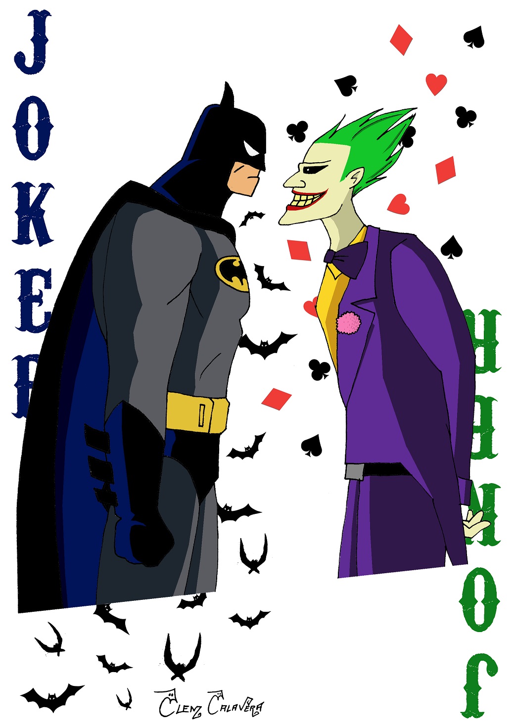 Batman VS Joker by ClemCalavera on DeviantArt
