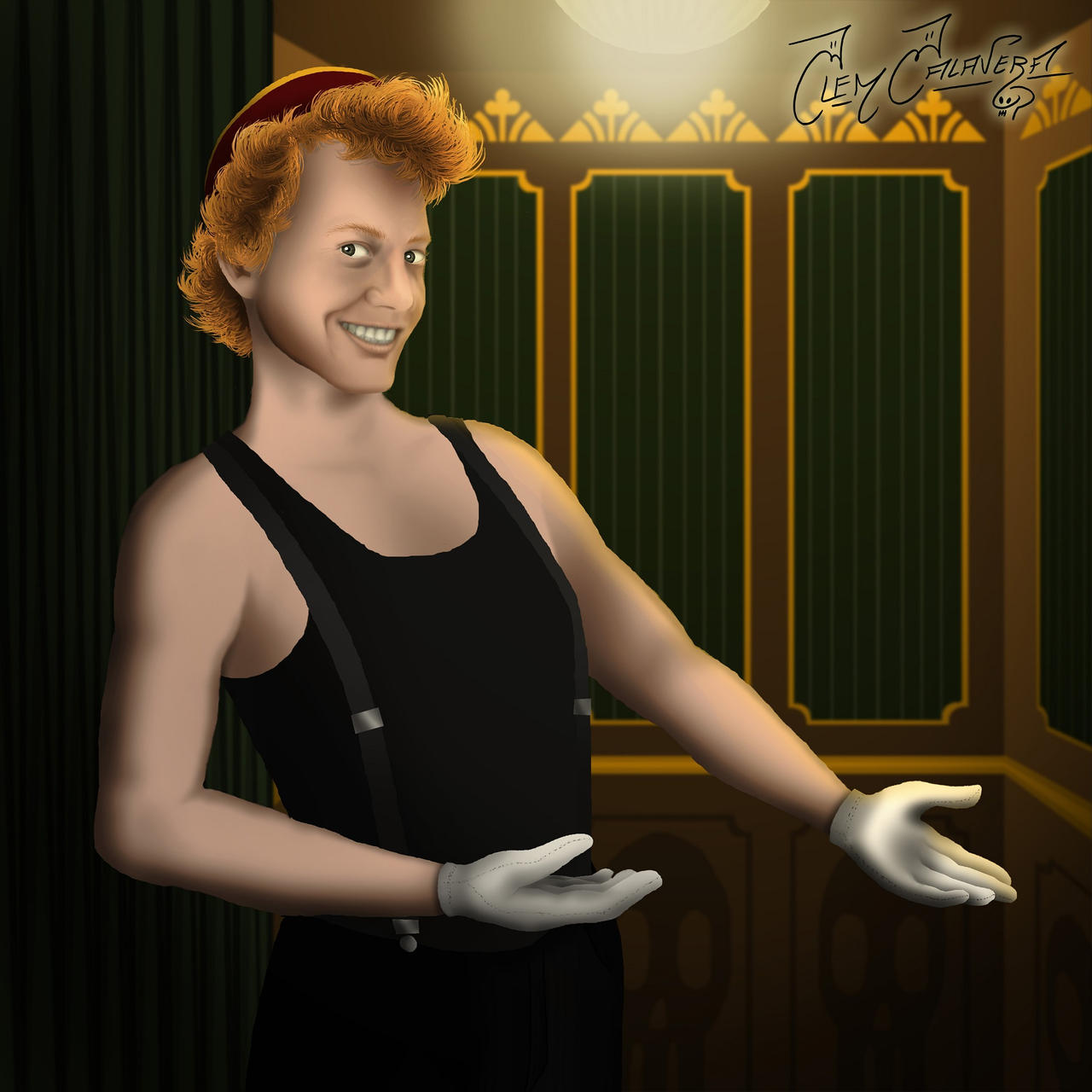 Daniel Elevators Deviantart Elevator Man (with Danny's stage outfit) by ClemCalavera on DeviantArt