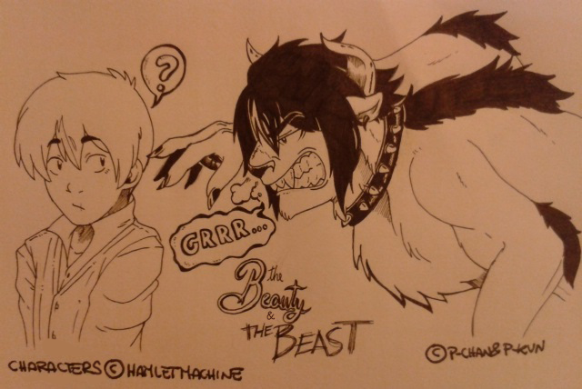 Boredom' Sketches- The Beauty and the Beast (SF)