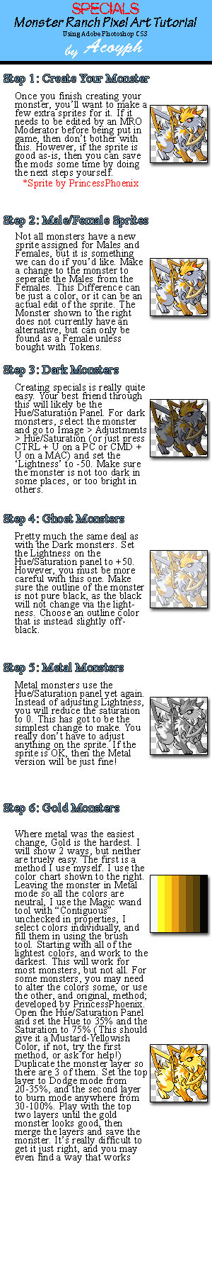 MonsterRanch Specials Tutorial by Acoyph on DeviantArt