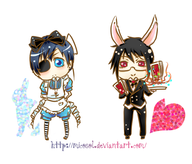 Kuroshitsuji Chibi Ciel And Sebastian By Micosol On Deviantart