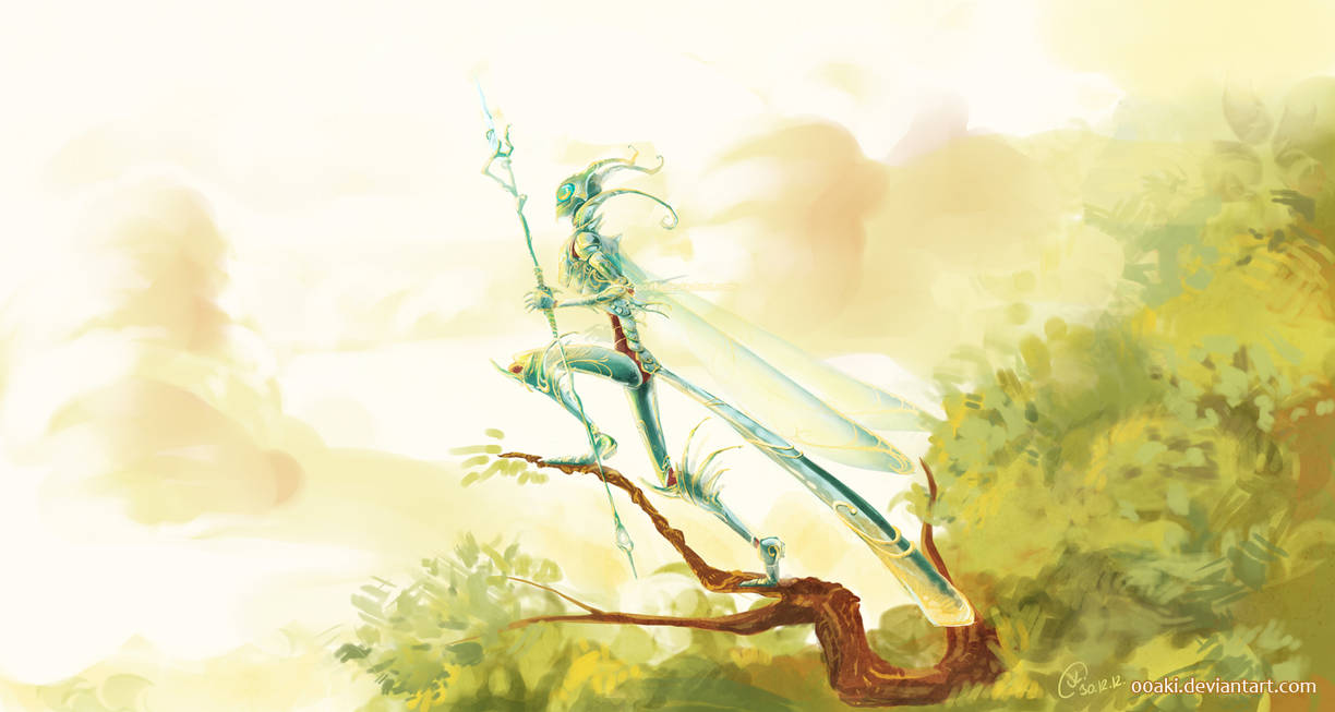 Dragonfly knight by grimzzi