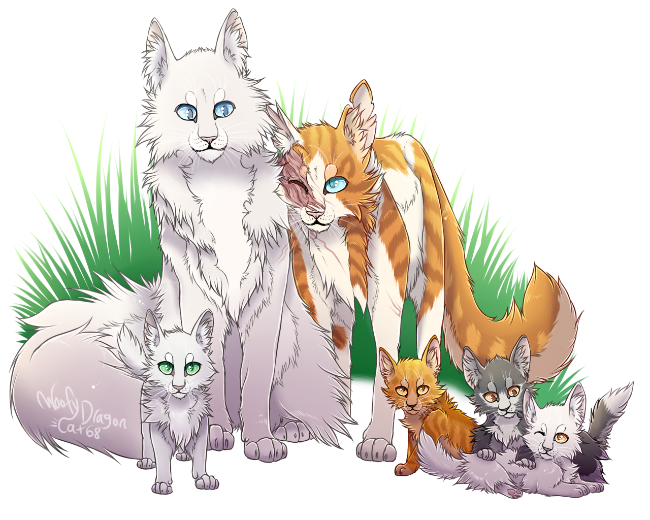 Cloudtail X Brightheart By Woofydragon On Deviantart Cloudtail X Brightheart By Woofydragon On Deviantart