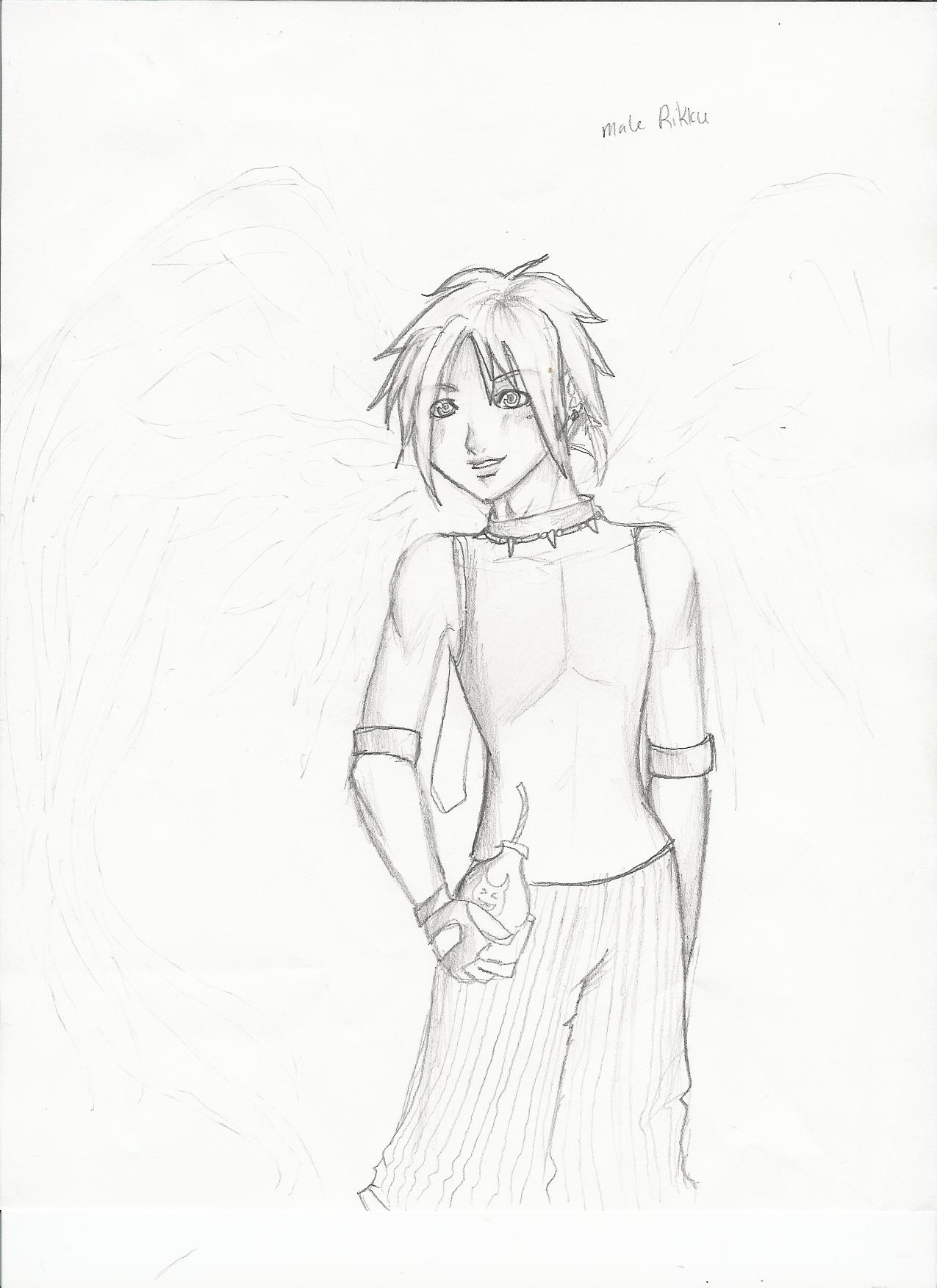 male Rikku. Meggans art again