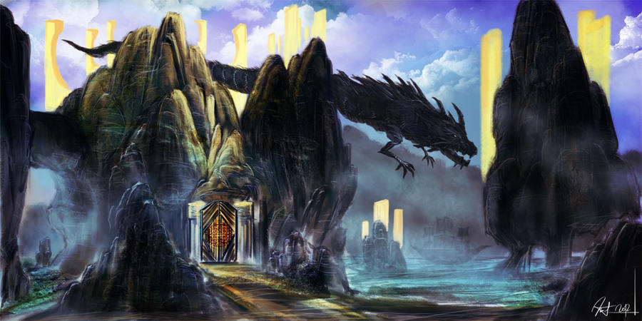 Throwing Rocks Castle Castle in the Rocks by MattHiewsArt on DeviantArt