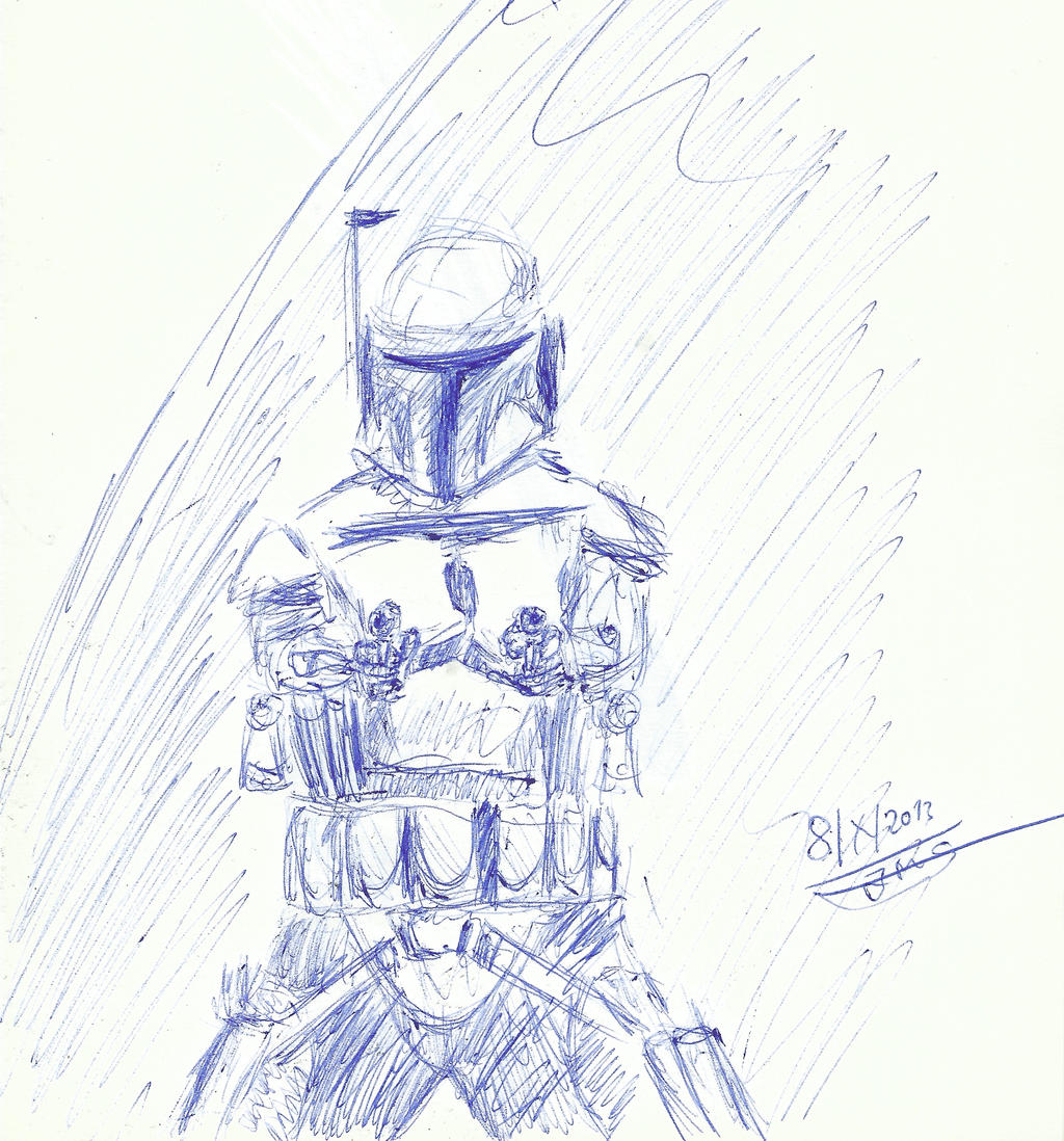 Jango Drawing fast drawing of jango fett by javierms95 on DeviantArt